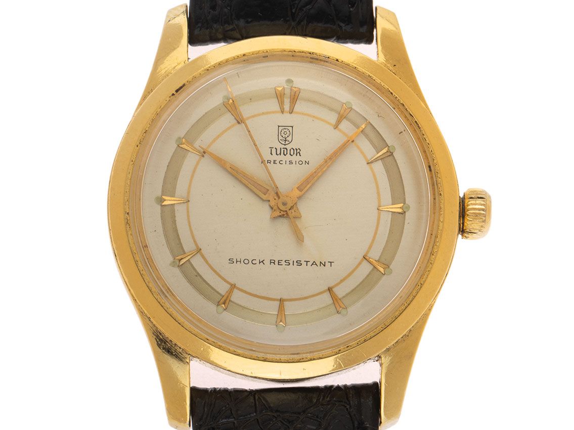 Tudor Precision Shock Resistant Ref.4463 original Reisemäppchen sehr gut Vintage