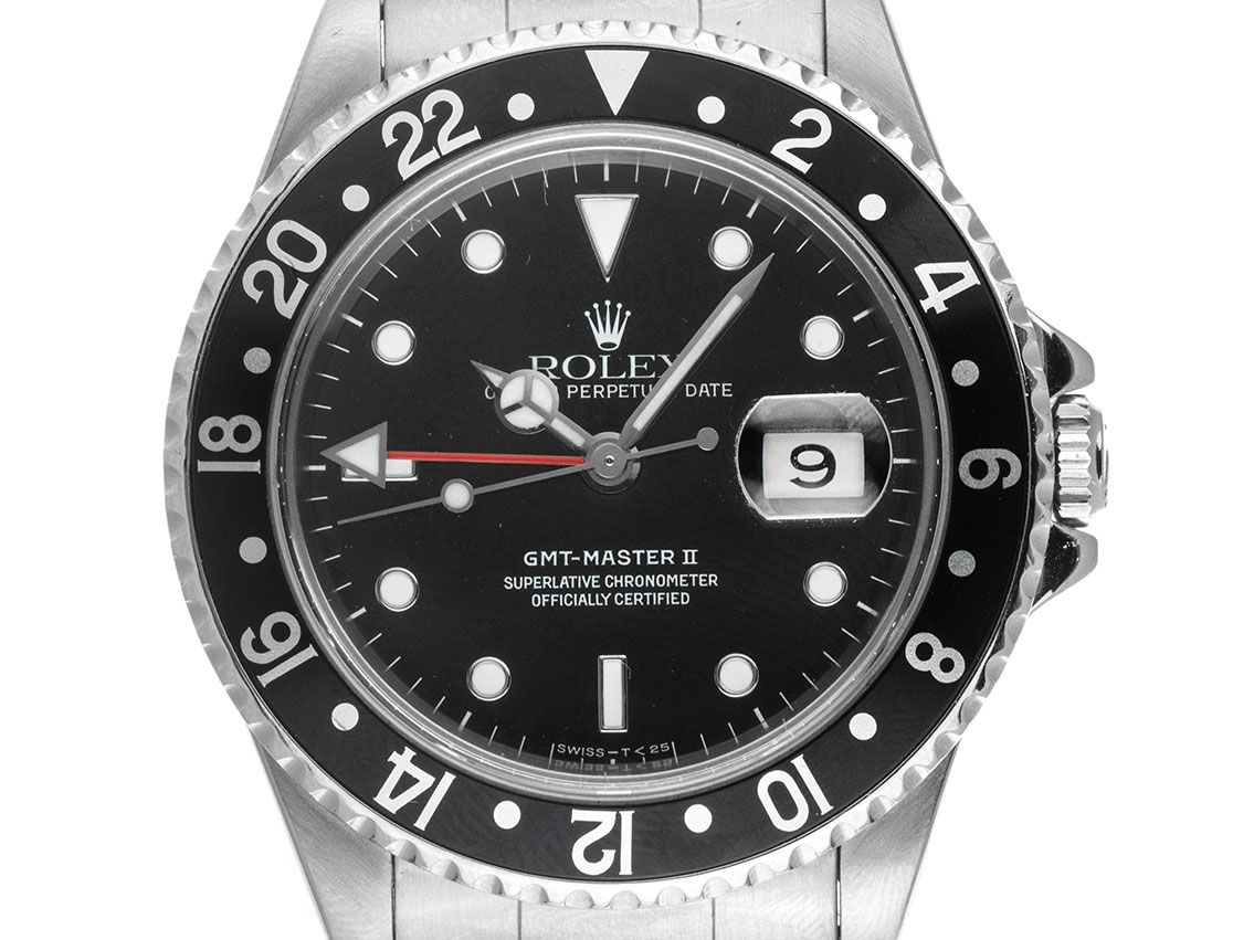 Rolex GMT Master II Ref.16710 1995 Full Set Original Vintage Unpoliert
