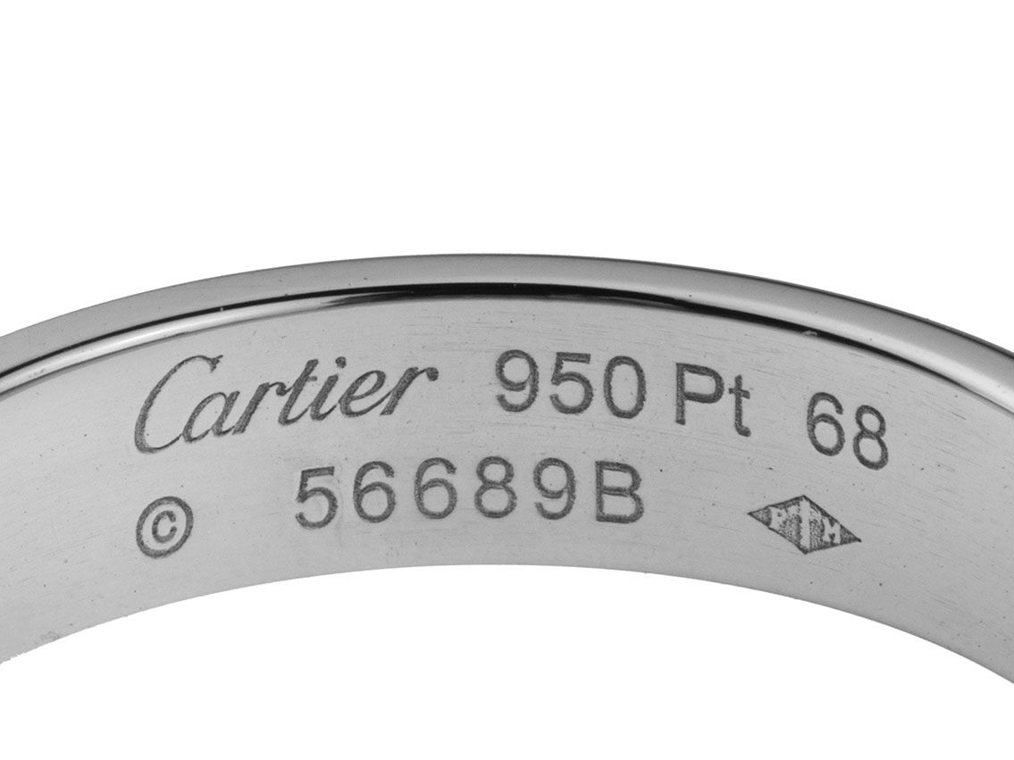 Cartier Ring Love 950 Platin 11,6g mit Box