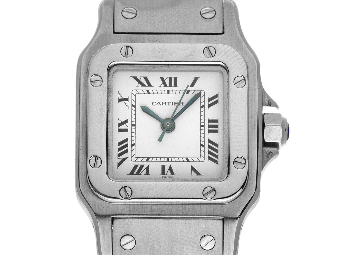 Cartier Santos Galbee Lady PM Ref.1565 2002 Box&Beschreibung sehr gut Vintage 