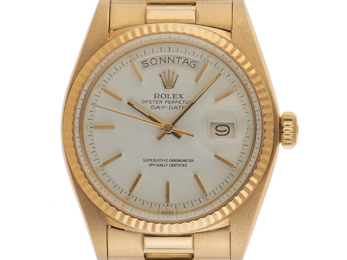 Rolex Day-Date Ref.1803 1975 Box&Beschreibung Original Vintage Unpoliert 
