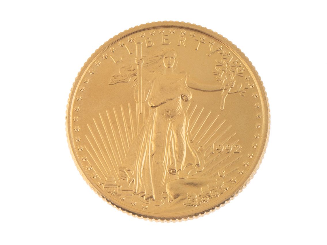 Goldmünze 1/4 oz 10 Dollar American Eagle 1992 916er Feingold 8,55g