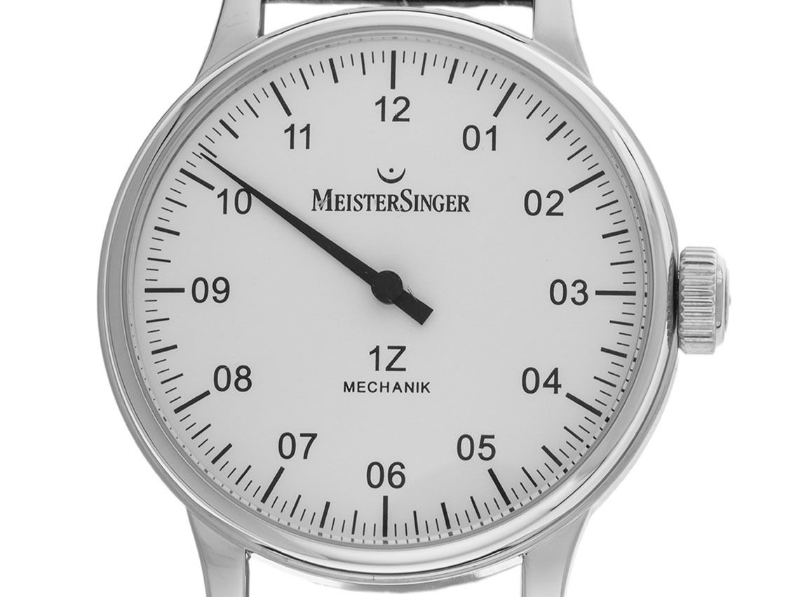 Meistersinger 1Z Scrypto Einzeigeruhr Ref.AM3.01 Bj.2004 Full Set sehr gut Vintage