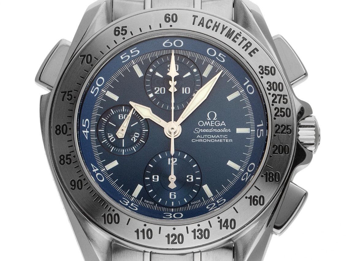 Omega Speedmaster Split Second Ref.3540.80.00 Box&Beschreibung Original Vintage Unpoliert