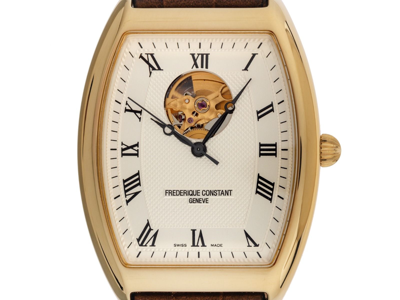 Frederique Constant Art Deco Heartbeat Ref.FC-310M4T5 Bj.2005 Full Set original Vintage Unpoliert