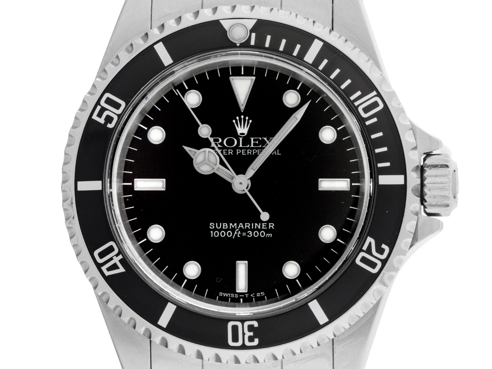Rolex Submariner no Date Ref.14060 Bj.1997 Full Set original Vintage Unpoliert
