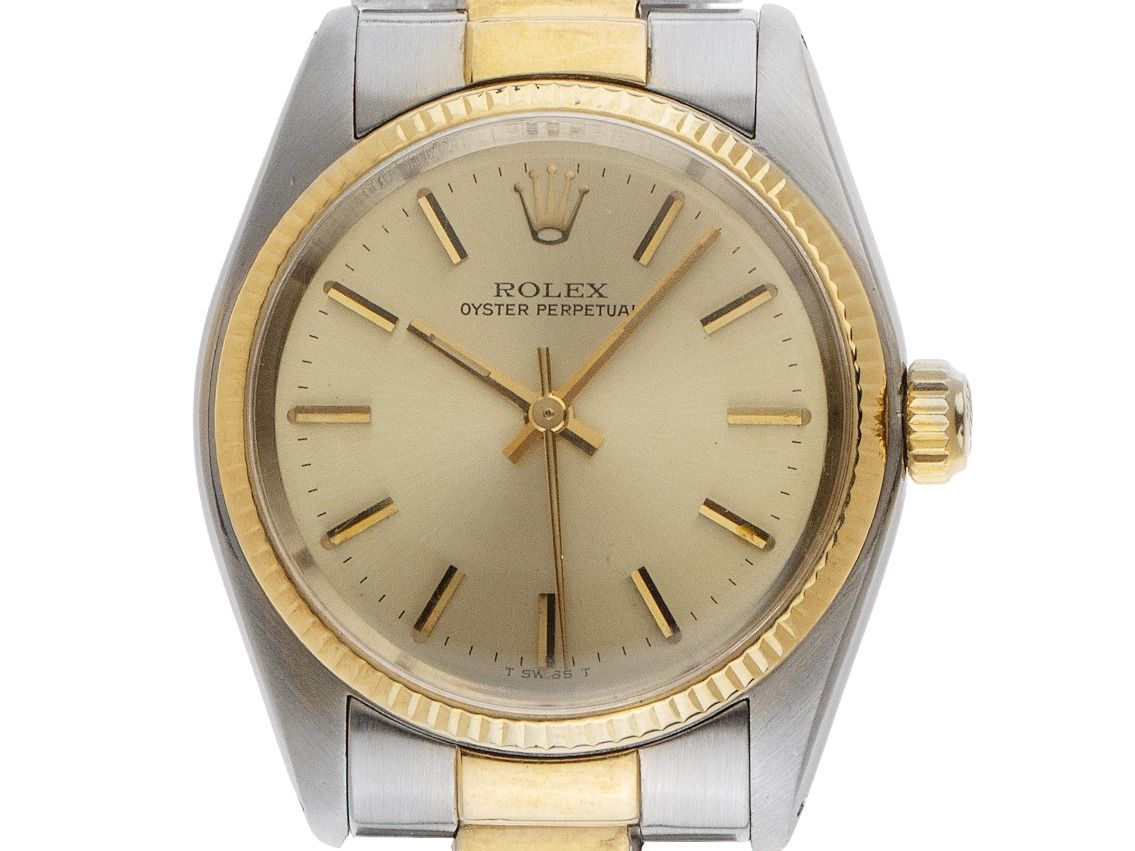 Rolex Oyster Perpetual Date Medium Ref.6751 Bj.1977 Box&Beschreibung Original Vintage Unpoliert