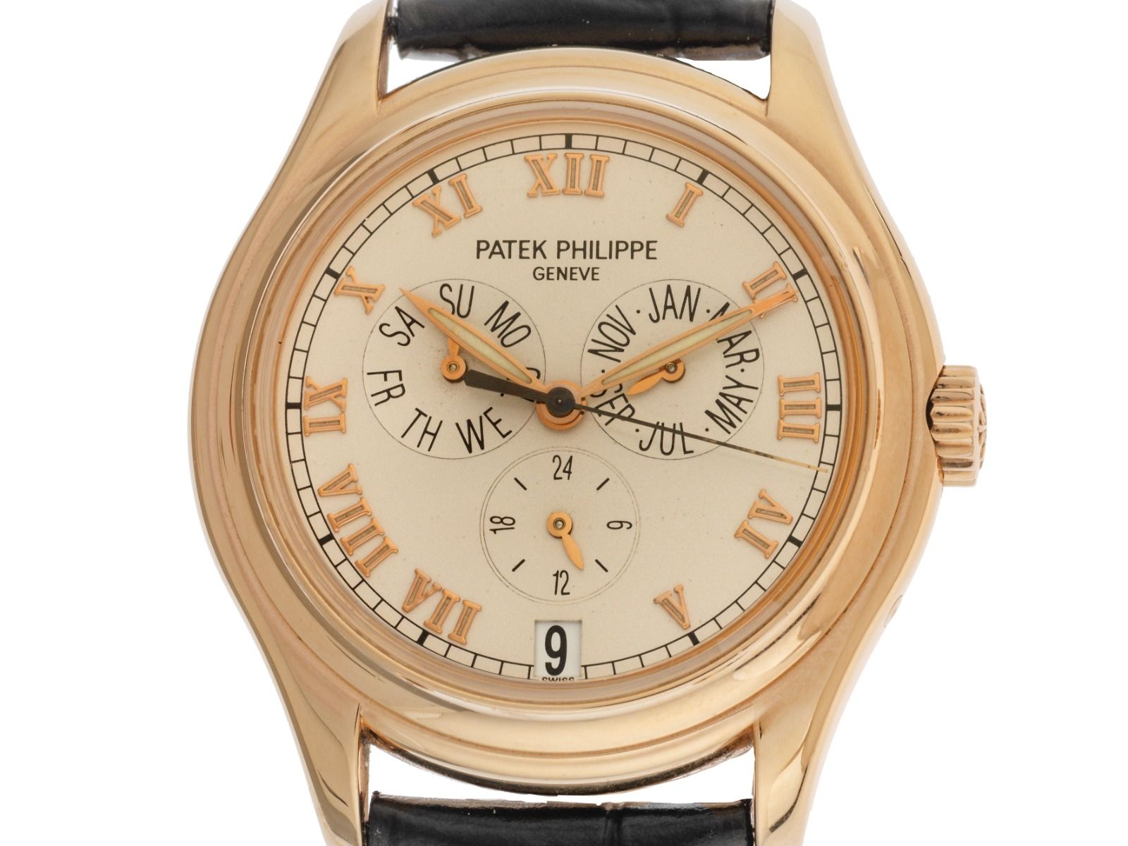 Patek Philippe Annual Calendar Ref.5035J-013 Bj.1998 Full Set original Vintage Unpoliert