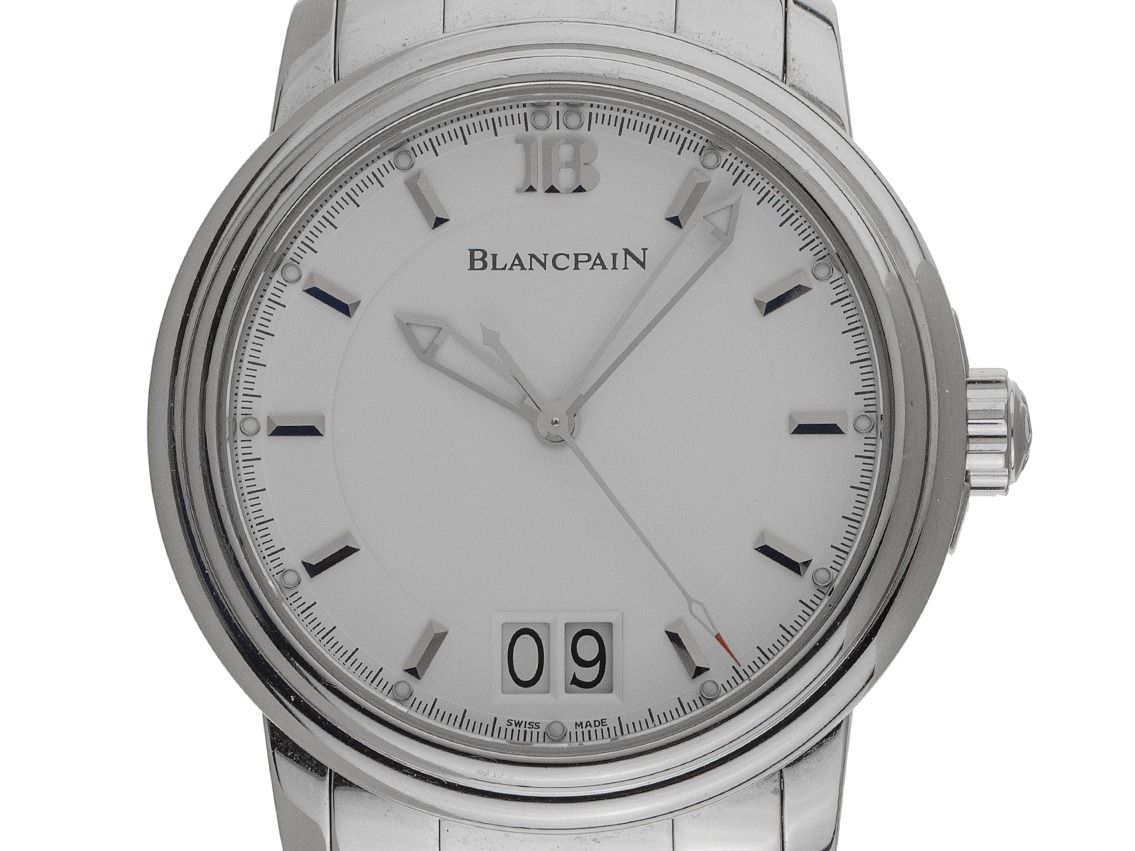 Blancpain Léman Big Date Ref.2850-1127 Bj.2004 Full Set Original Vintage Unpoliert