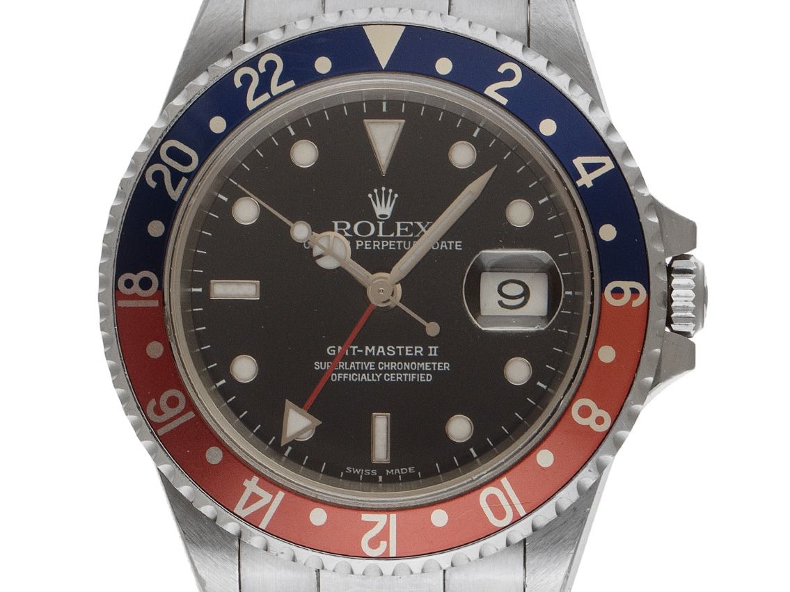 Rolex GMT Master II Pepsi Ref.16710 Bj.2000 Full Set Original Vintage Unpoliert