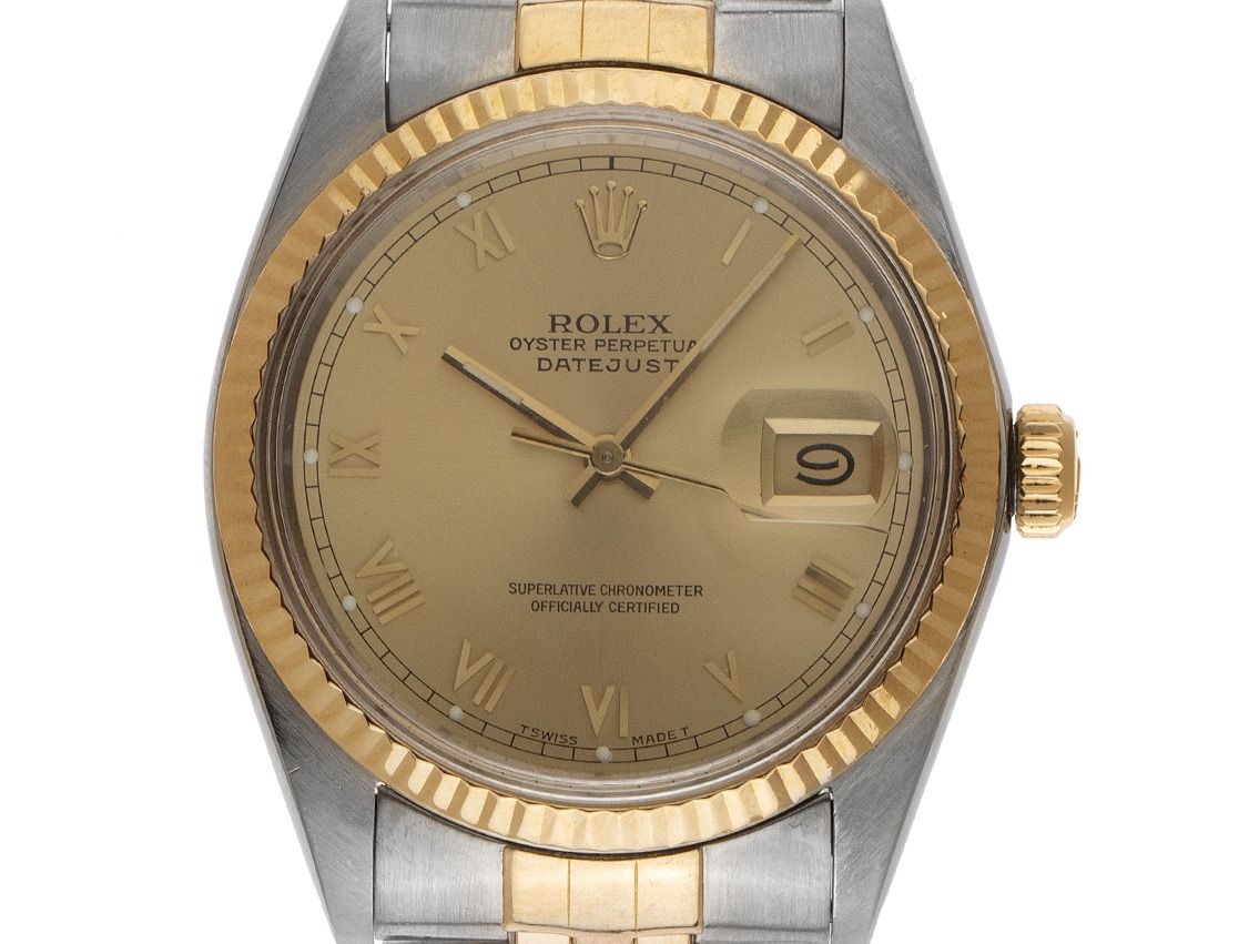 Rolex Datejust Ref.16013 Bj.1986 Box&Beschreibung Original Vintage Unpoliert