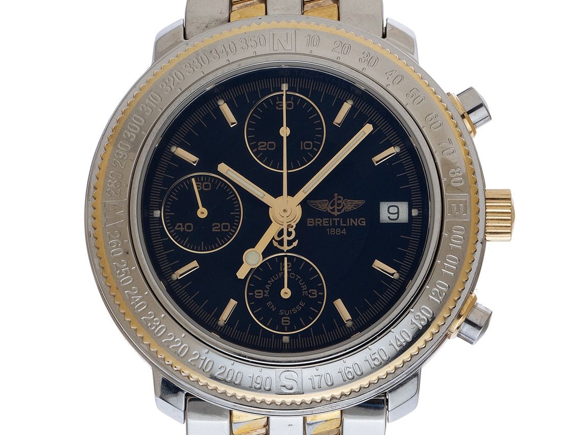 Breitling Astromat Longitude Chronograph Ref.D20405 Bj.1996 original Box Original Vintage Unpoliert