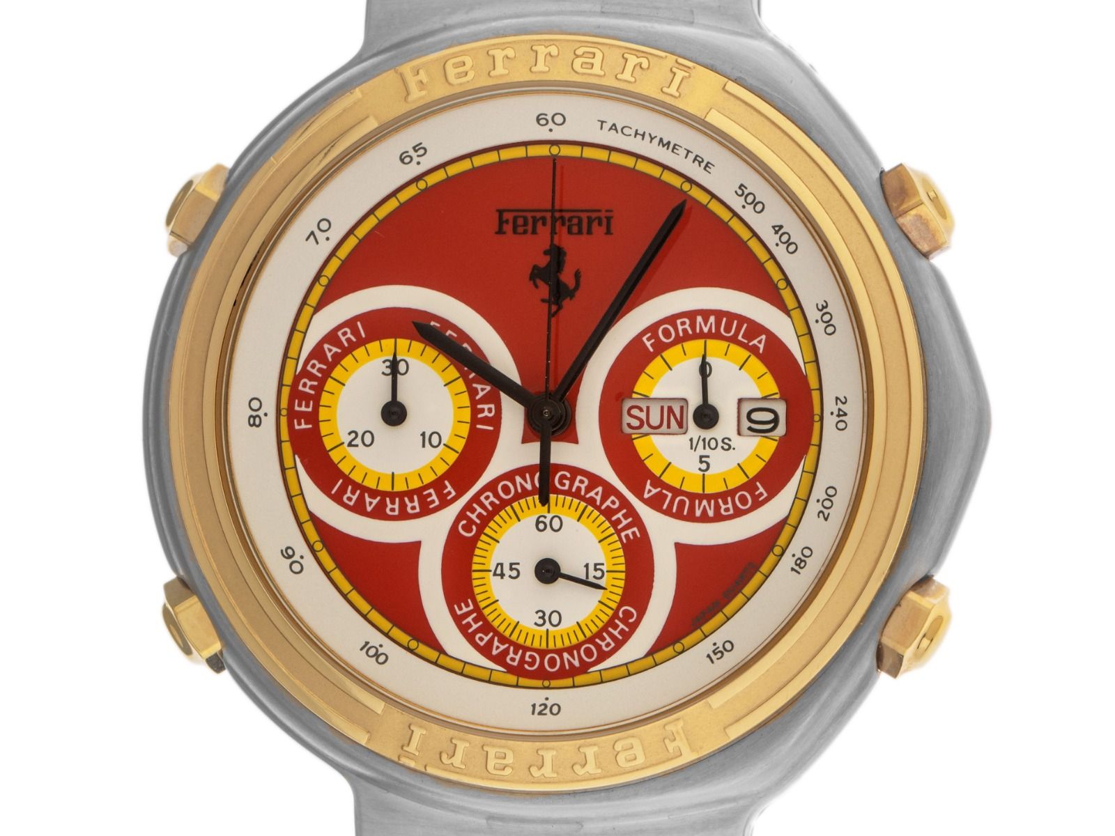 Ferrari Formula Day-Date Chronograph Ref.2660 Bj.1993 Full Set original Vintage Unpoliert