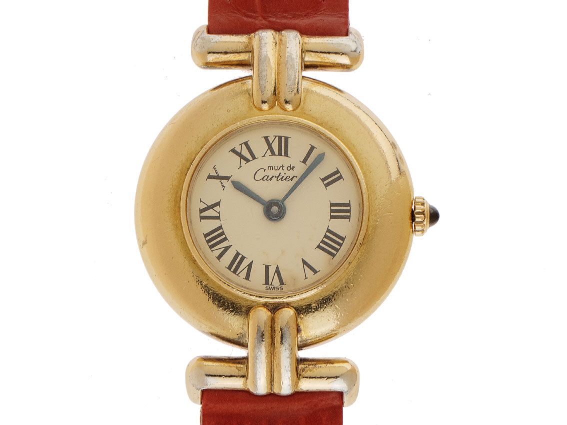 Cartier Vermeil Ref.590002 Bj.1994 original Box Original Vintage Unpoliert