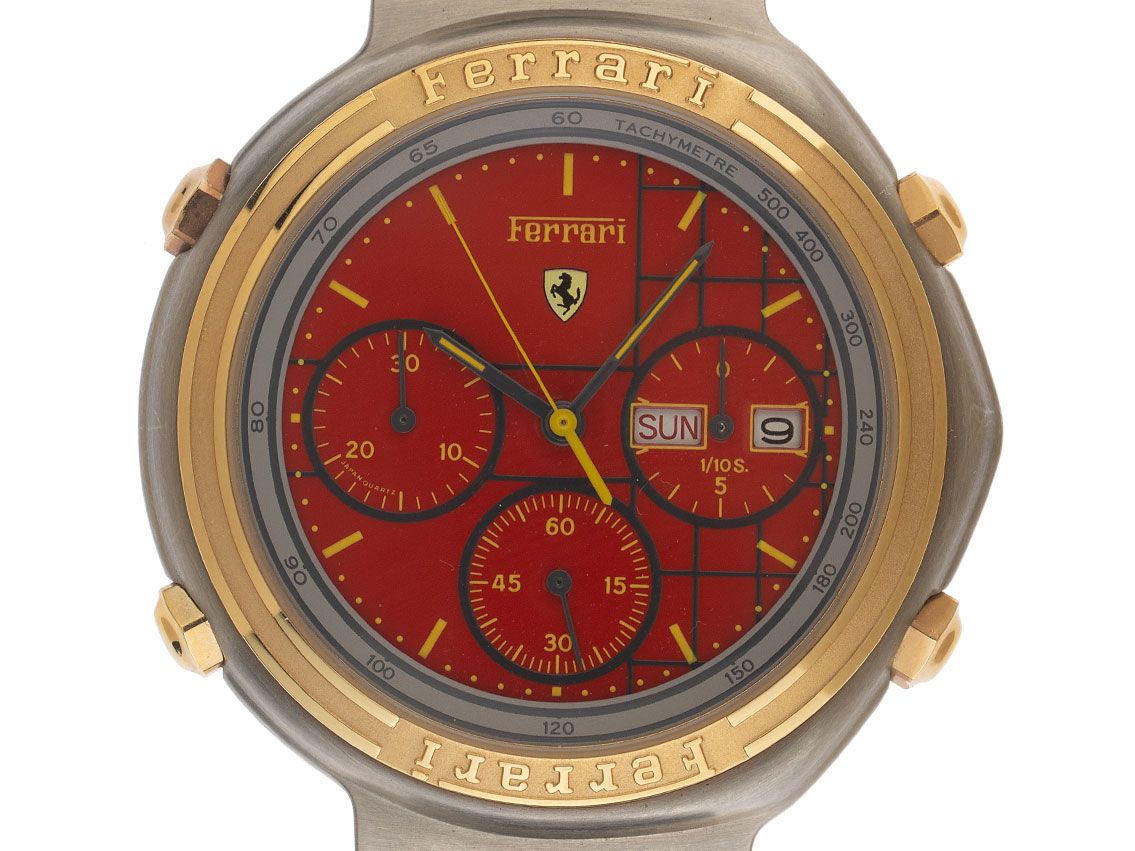 Ferrari Formula Day-Date Chronograph Ref.2660 Bj.1991 Full Set original Vintage Unpoliert
