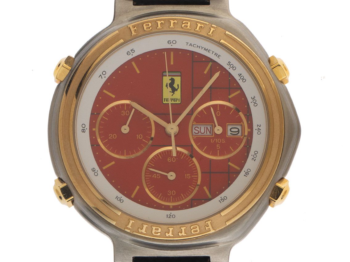 Ferrari Formula Day-Date Chronograph Ref.2610 Bj.1995 Full Set original Vintage Unpoliert