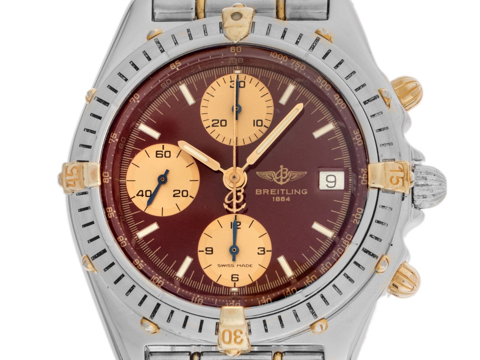 Breitling Chronomat Ref.B13047 Bj.1999 original Box original Vintage Unpoliert