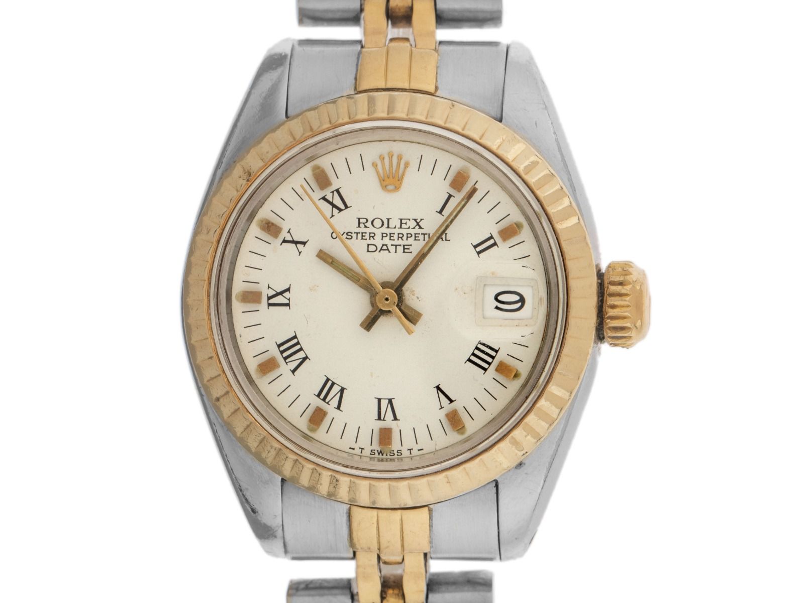 Rolex Oyster Perpetual Date Lady Ref.6917 Bj.1983 Box&Beschreibung original Vintage Unpoliert