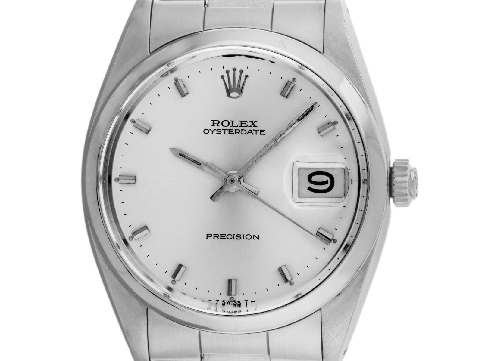 Rolex Oysterdate Precision Ref.6694 Bj.1967 Box&Beschreibung original Vintage Unpoliert