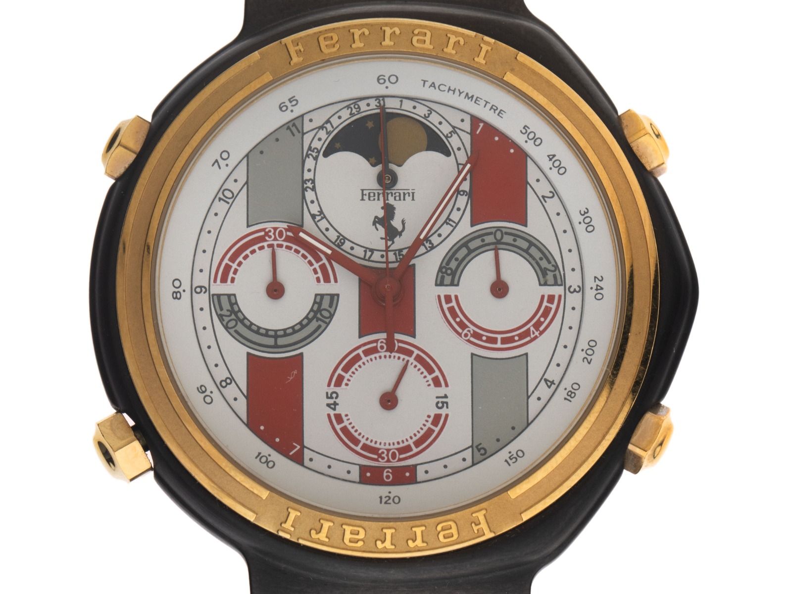 Ferrari Formula Chronograph Mondphase Ref.2639 Bj.1998 Full Set original Vintage Unpoliert