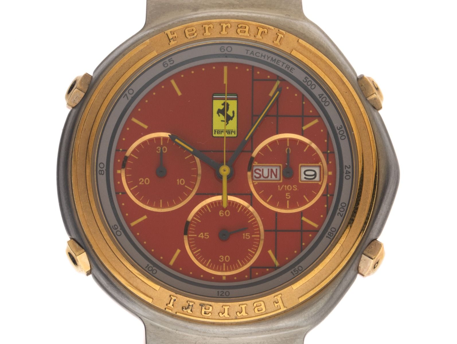 Ferrari Formula Day-Date Chronograph Ref.2642/2 Bj.1988 Full Set original Vintage Unpoliert