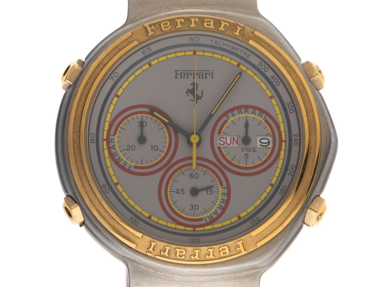Ferrari Formula Day-Date Chronograph Ref.2610 Bj.1988 Full Set original Vintage Unpoliert