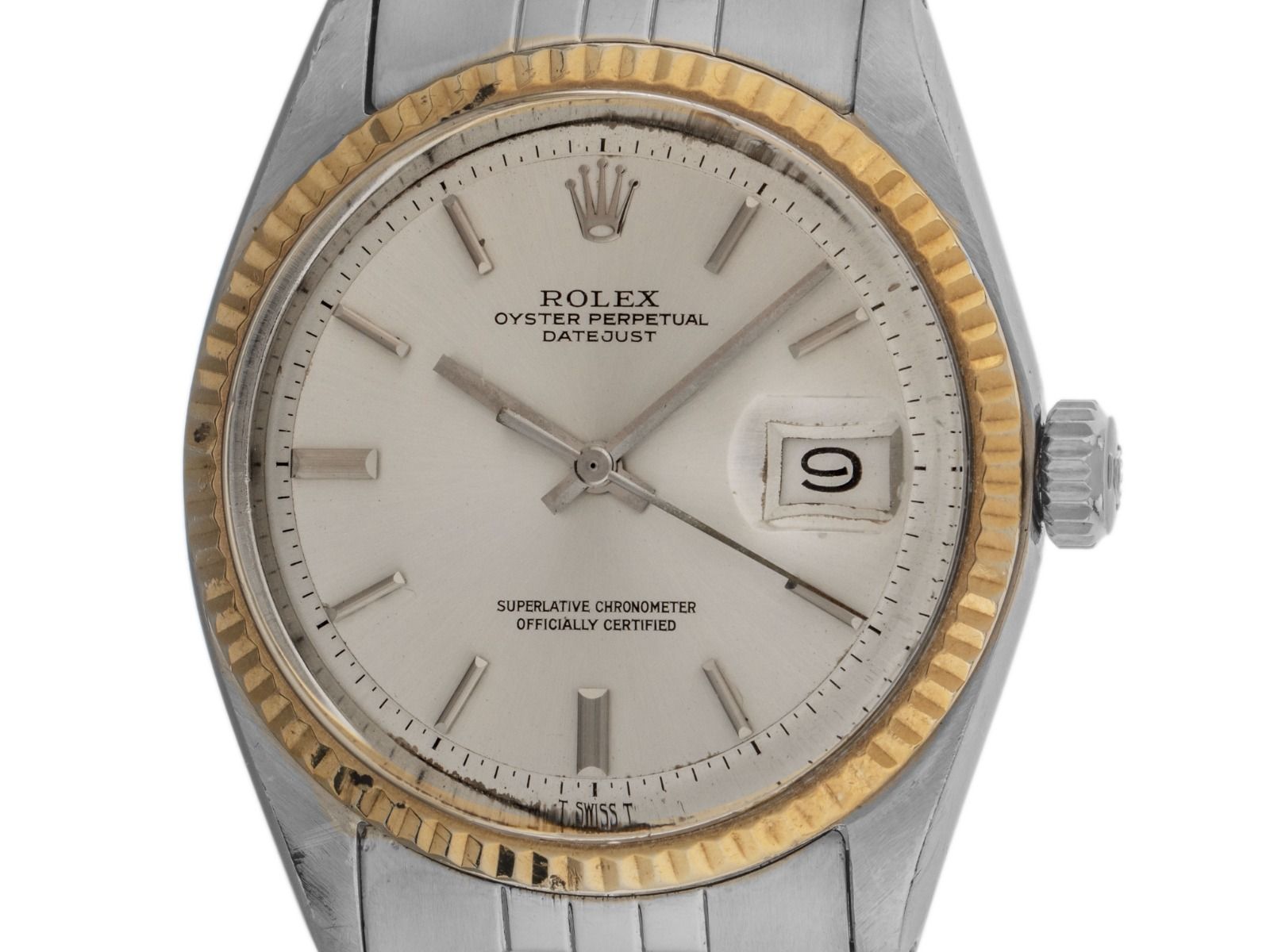 Rolex Datejust Ref.1601 Bj.1970 Box&Beschreibung original Vintage Unpoliert