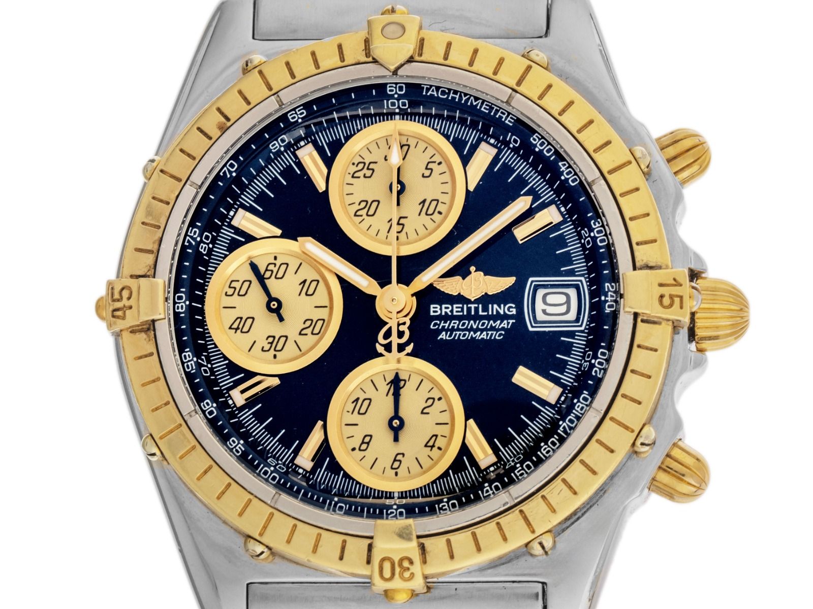 Breitling Chronomat Ref.B13350 Bj.2000 Box&Beschreibung original Vintage Unpoliert