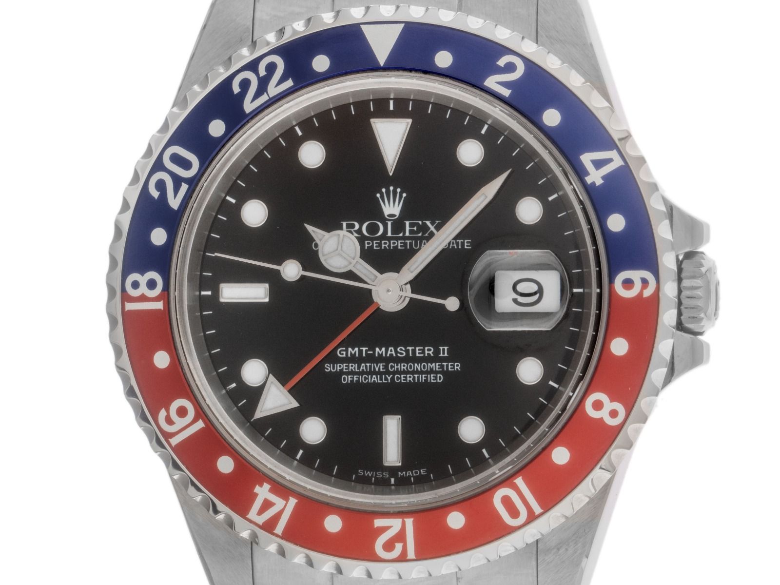 Rolex GMT Master II Pepsi Ref.16710T Bj.2005 Box&Beschreibung original Vintage Unpoliert