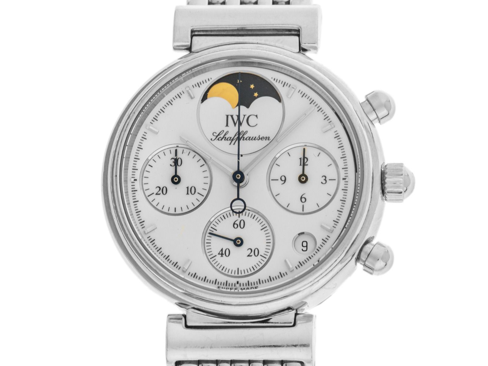 IWC Da Vinci Lady Chronograph Mondphase Ref. 3736 Bj.2000 original Box original Vintage Unpoliert
