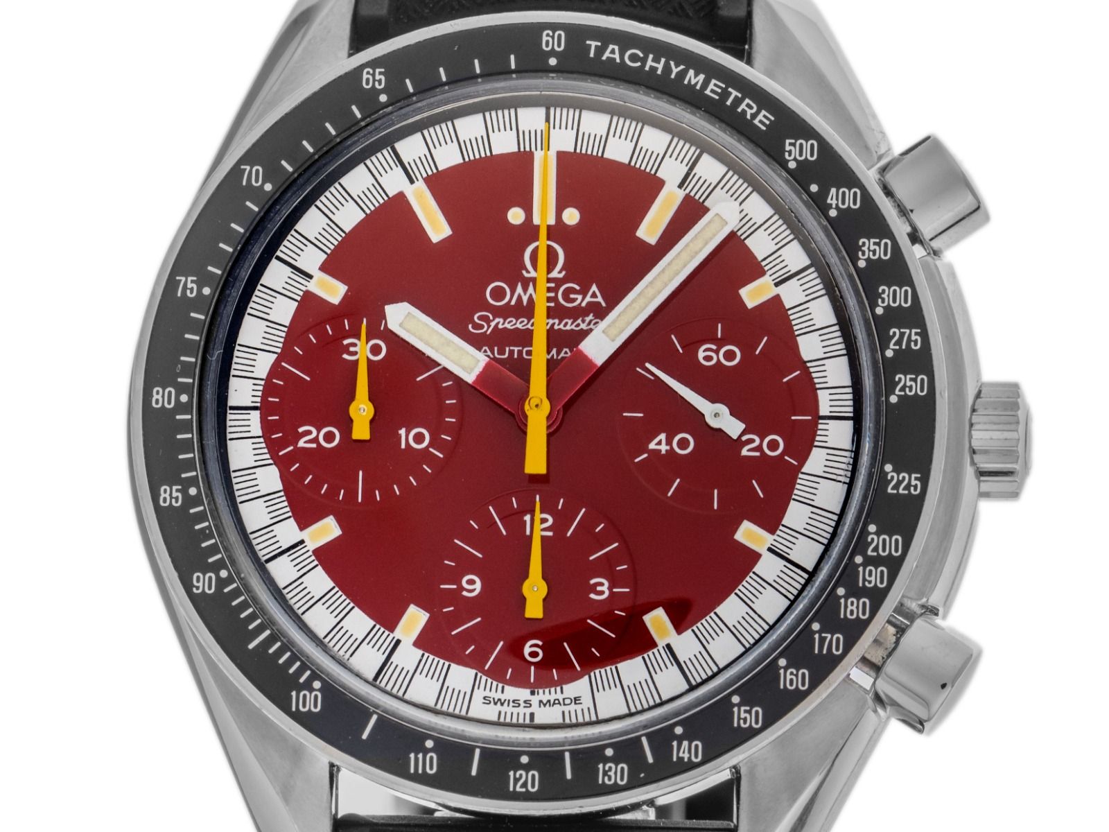 Omega Speedmaster Reduced Michael Schumacher Edition Ref.3510.61 Bj.1995 Box&Beschreibung original Vintage Unpoliert