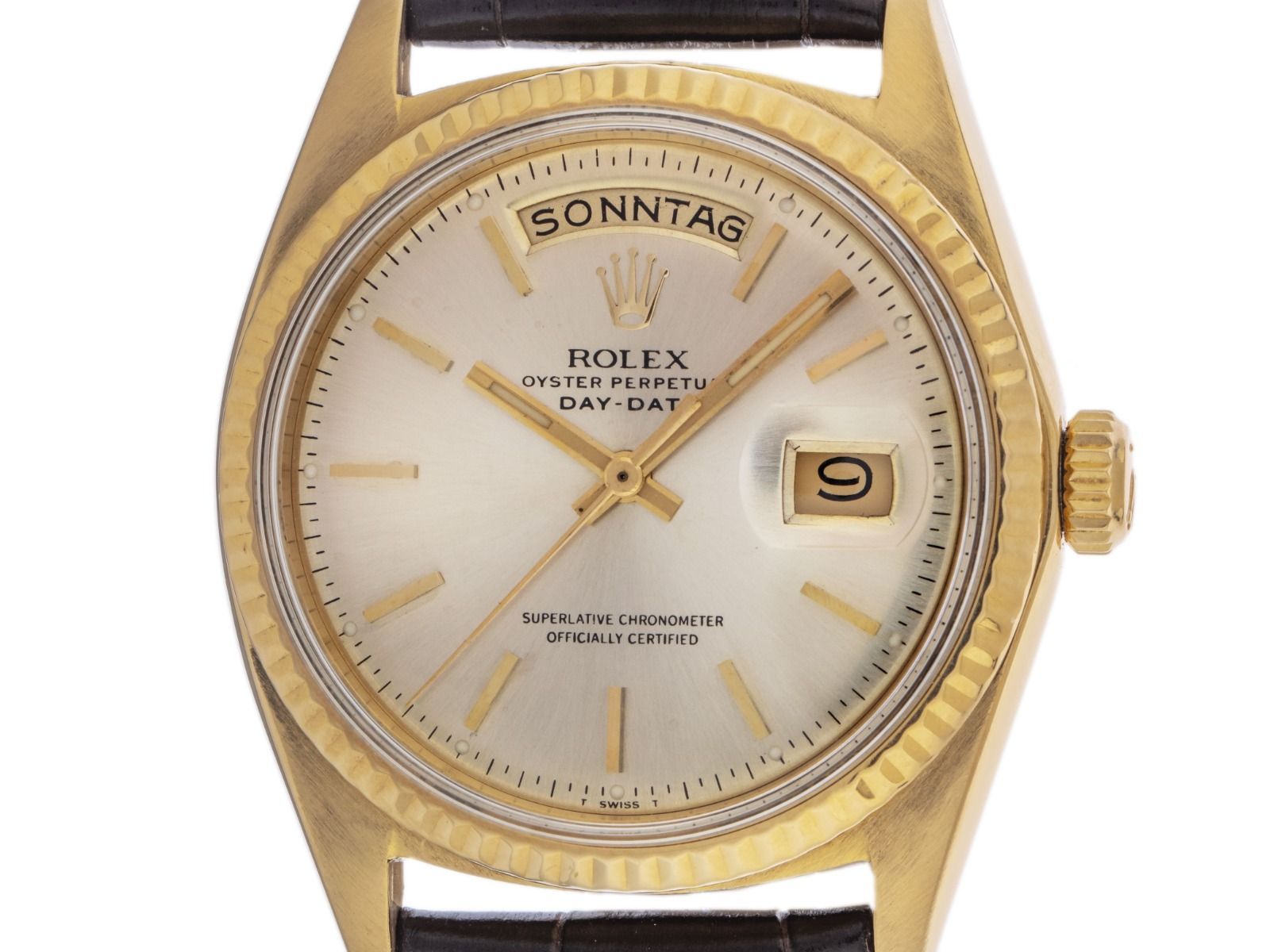 Rolex Day-Date Ref.1803 Bj.1970 Box&Beschreibung original Vintage Unpoliert