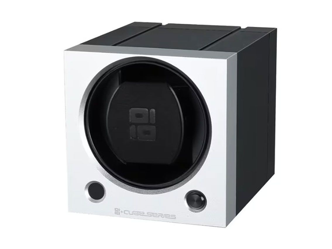 Paul Design Cube Serie Silber Uhrenbeweger mit Netzteil 