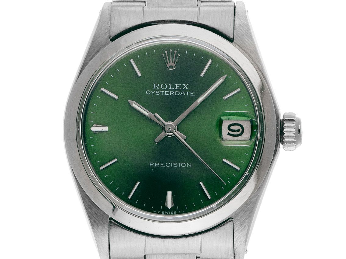 Rolex Oysterdate Precision Ref.6466 Bj.1969 Box&Beschreibung Original Vintage Unpoliert