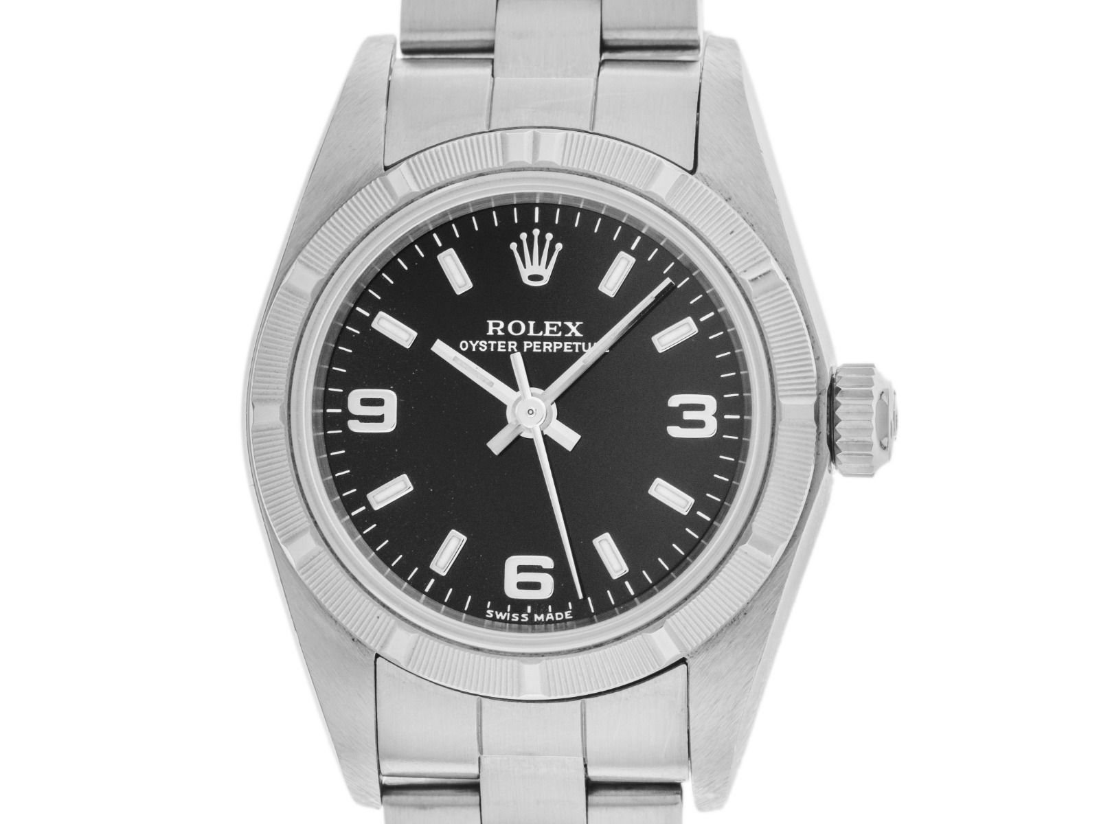 Rolex Oyster Perpetual Lady Ref.76030 Bj.2002 Box&Beschreibung original Vintage Unpoliert