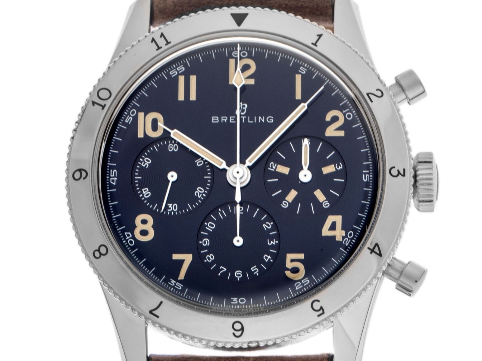 Breitling AVI 1953 Re-Edition Ref.765 Bj.2022 Full Set Original Vintage Unpoliert 