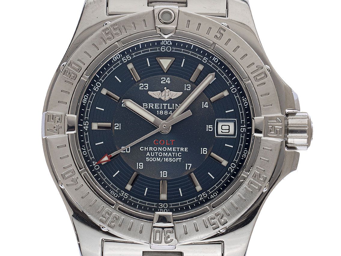 Breitling Colt Ref.A17380 Bj.2008 Full Set Original Vintage Unpoliert