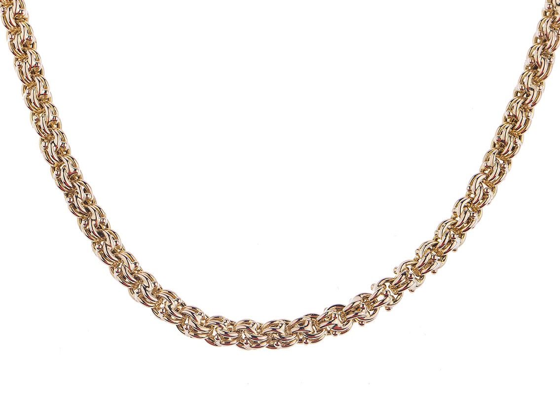 Halskette Design 14kt Gelbgold 19,5g Handarbeit