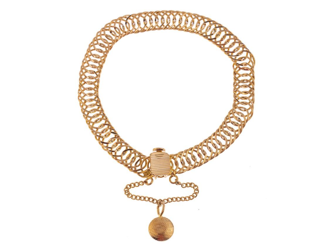 Armband 916 Gelbgold 14,4g 175mm Handarbeit