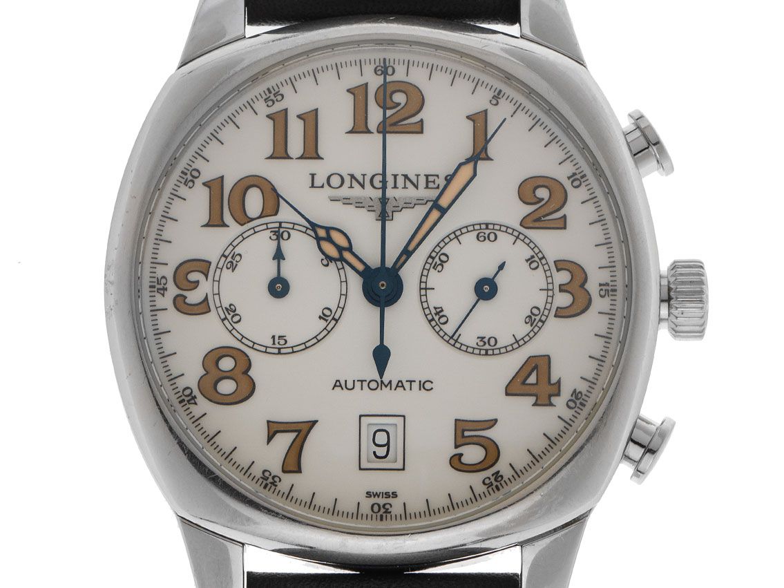 Longines Spirit Chronograph Ref.L2.705.4.23.2 Bj.2009 original Box Original Vintage Unpoliert