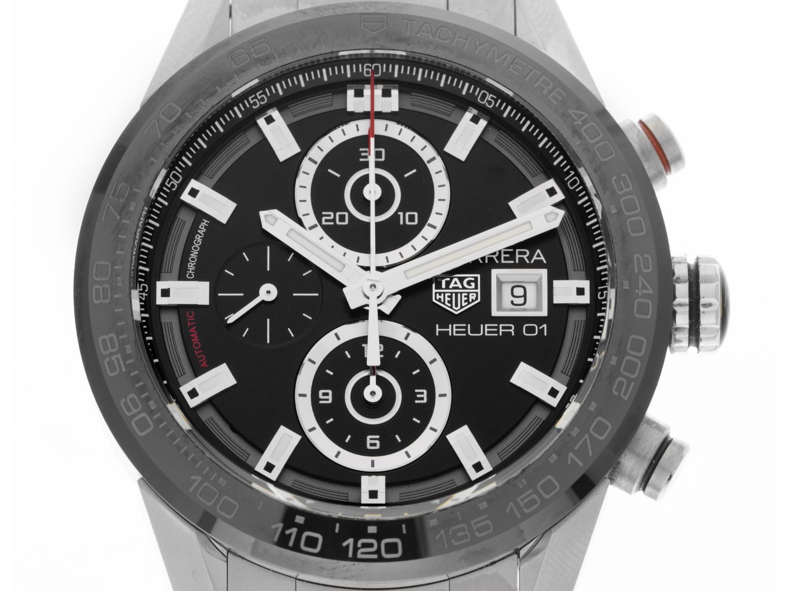 Tag Heuer Carrera 01 Ref.CAR201Z.BA0714 Bj.2016 Full Set original Vintage Unpoliert