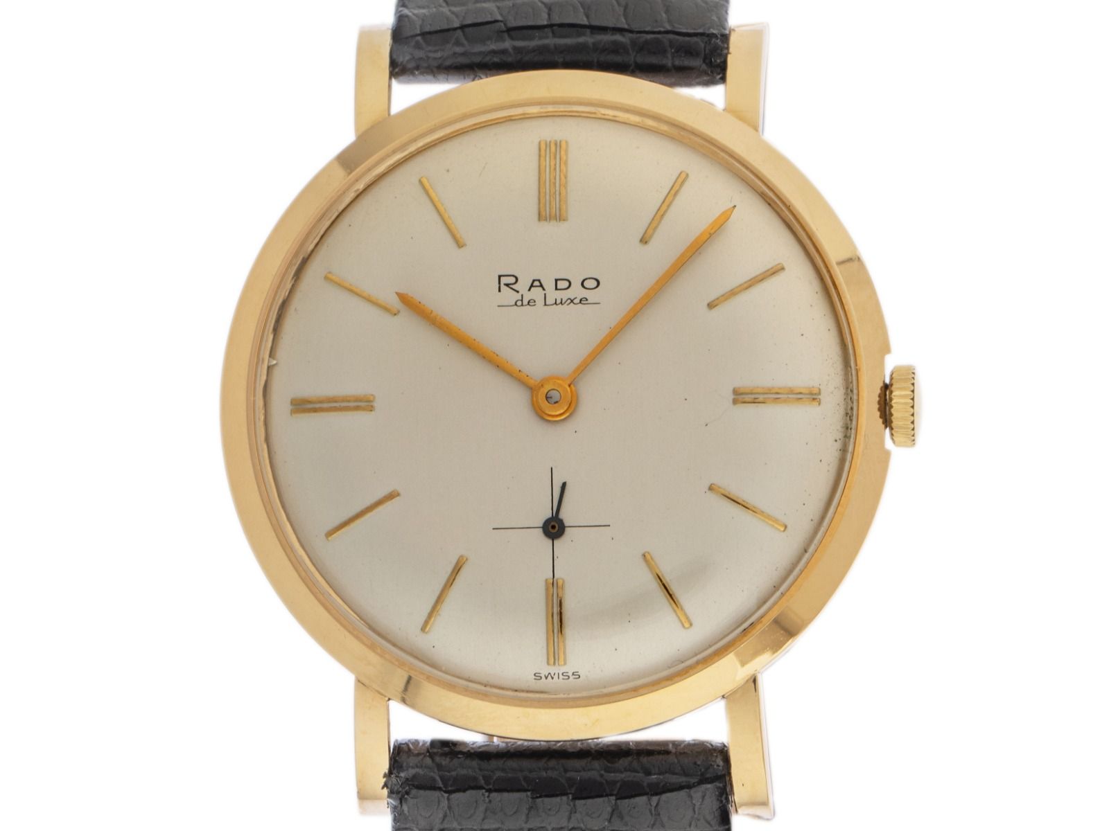 Rado DeLuxe Bj.1970 original Box original Vintage Unpoliert
