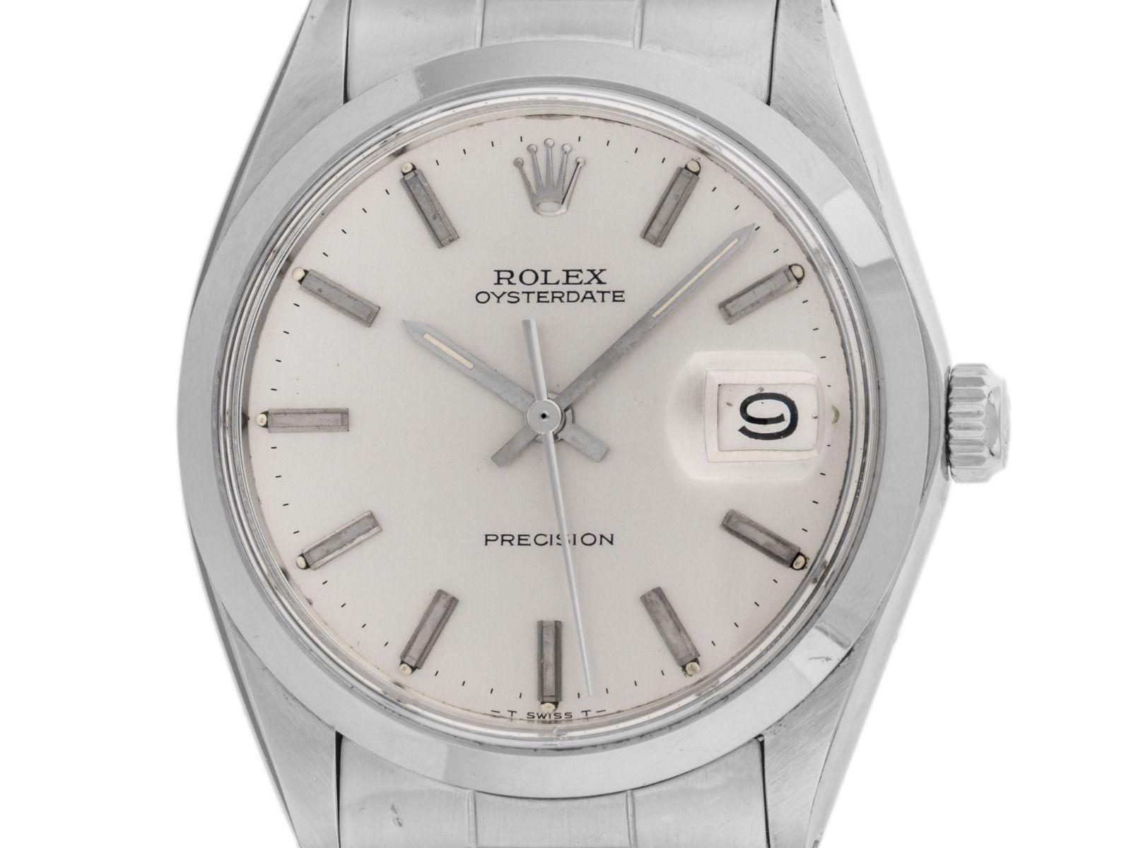 Rolex Oysterdate Precision Ref.6694 Bj.1970 Box&Beschreibung original Vintage Unpoliert