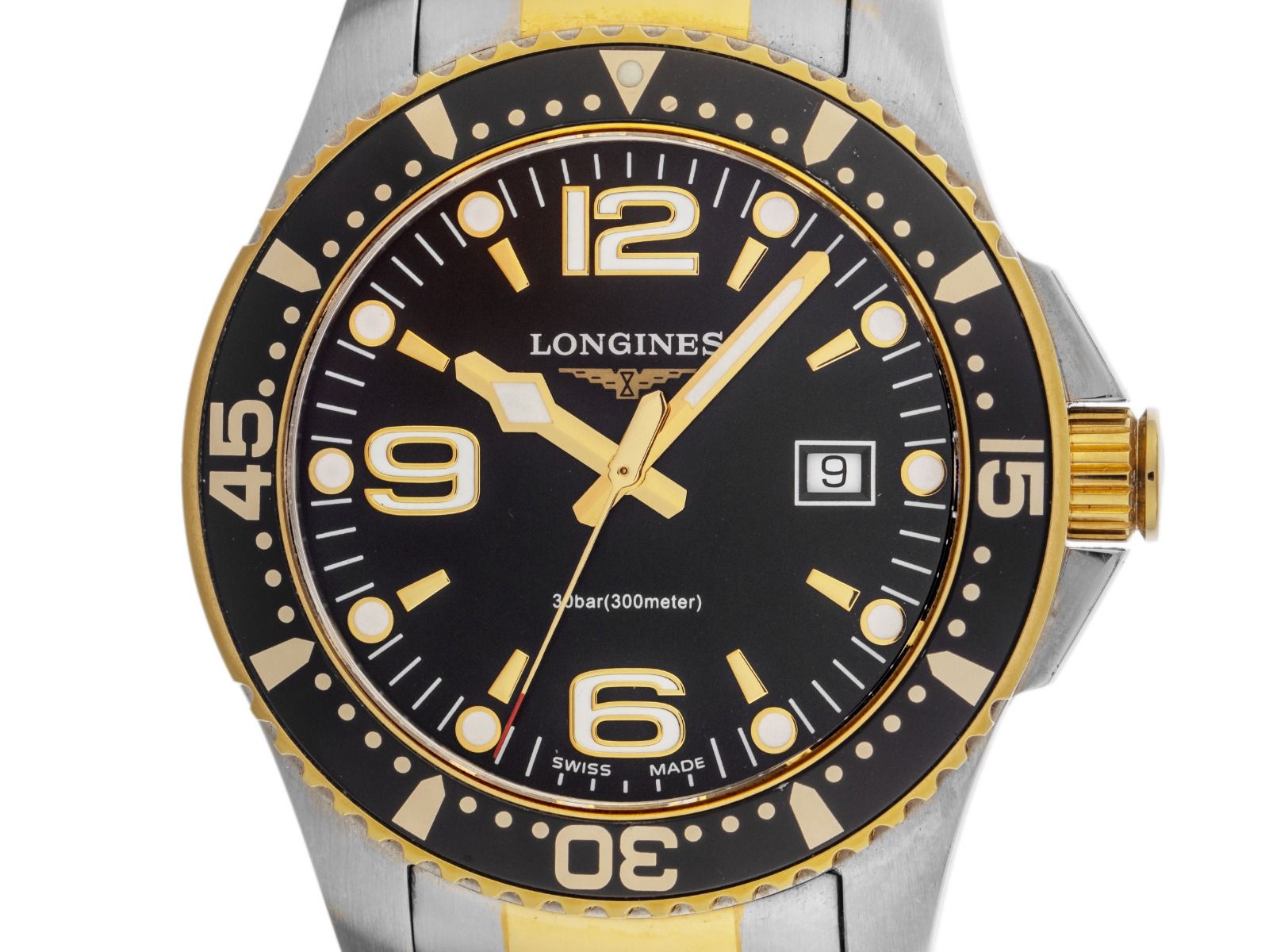 Longines Hydroconquest Ref.L3.640.4 Bj.2011 Box&Beschreibung original Vintage Unpoliert 