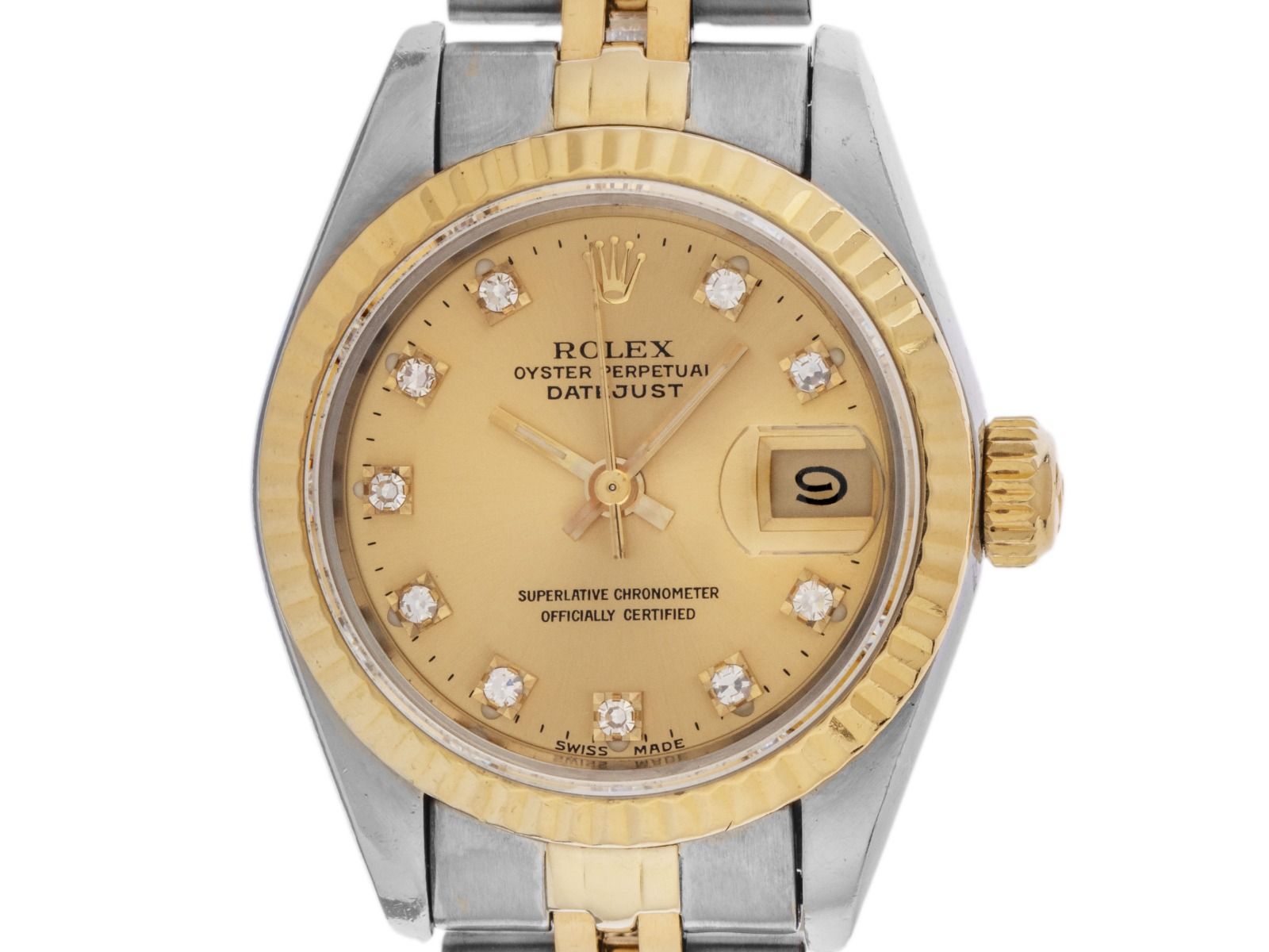 Rolex Datejust Lady Ref.69173 Bj.1987 Box&Beschreibung original Vintage Unpoliert