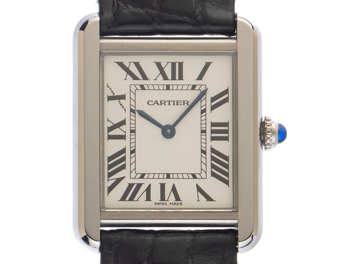 Cartier Tank Solo Ref.2716 Bj.2009 Box&Beschreibung Original Vintage Unpoliert