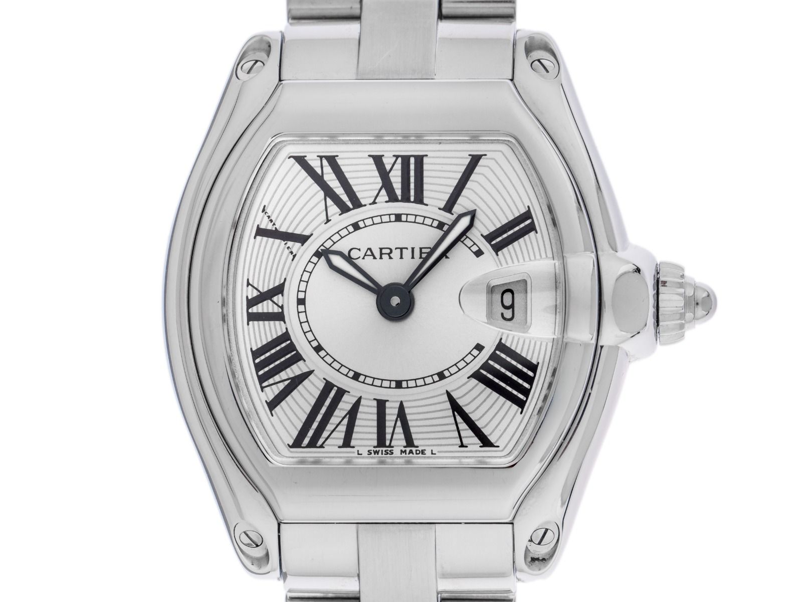Cartier Roadster PM kleines Modell Ref.2675 2007 Box&Beschreibung Original Vintage Unpoliert