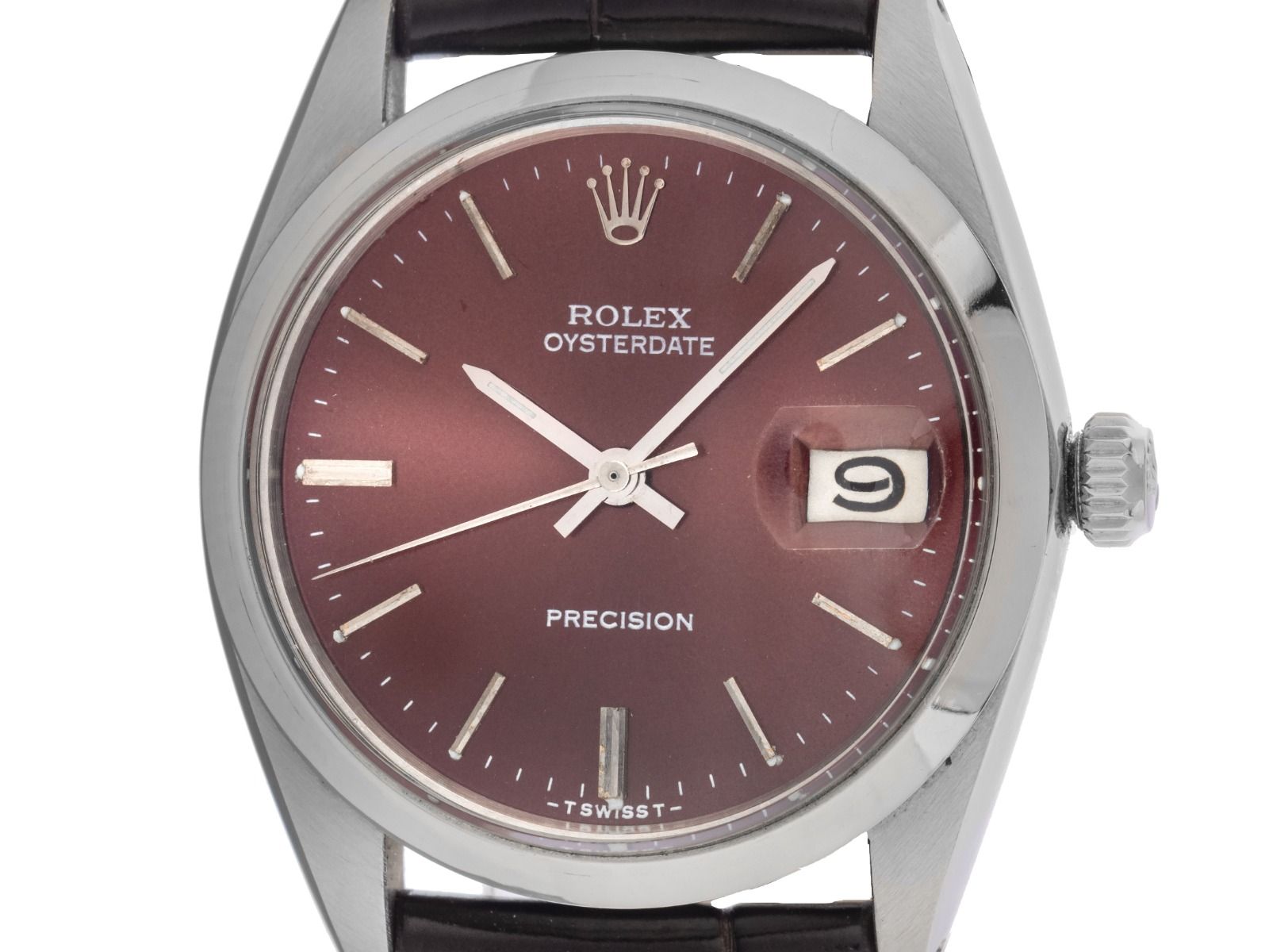 Rolex Oysterdate Precision Ref.6694 Bj.1963 Box&Beschreibung original Vintage Unpoliert