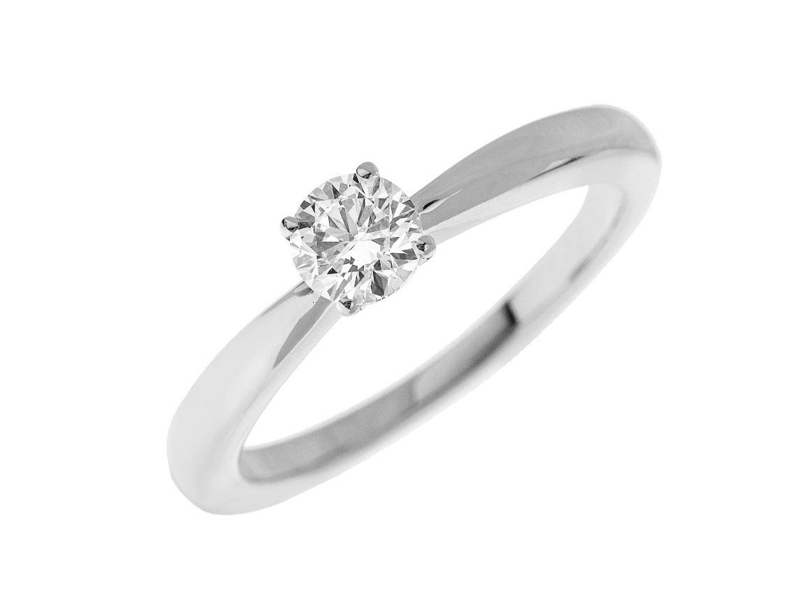 Alberti Ring Solitär 18kt Weißgold 3,6g Diamant 0,60ct mit GIA Zertifikat