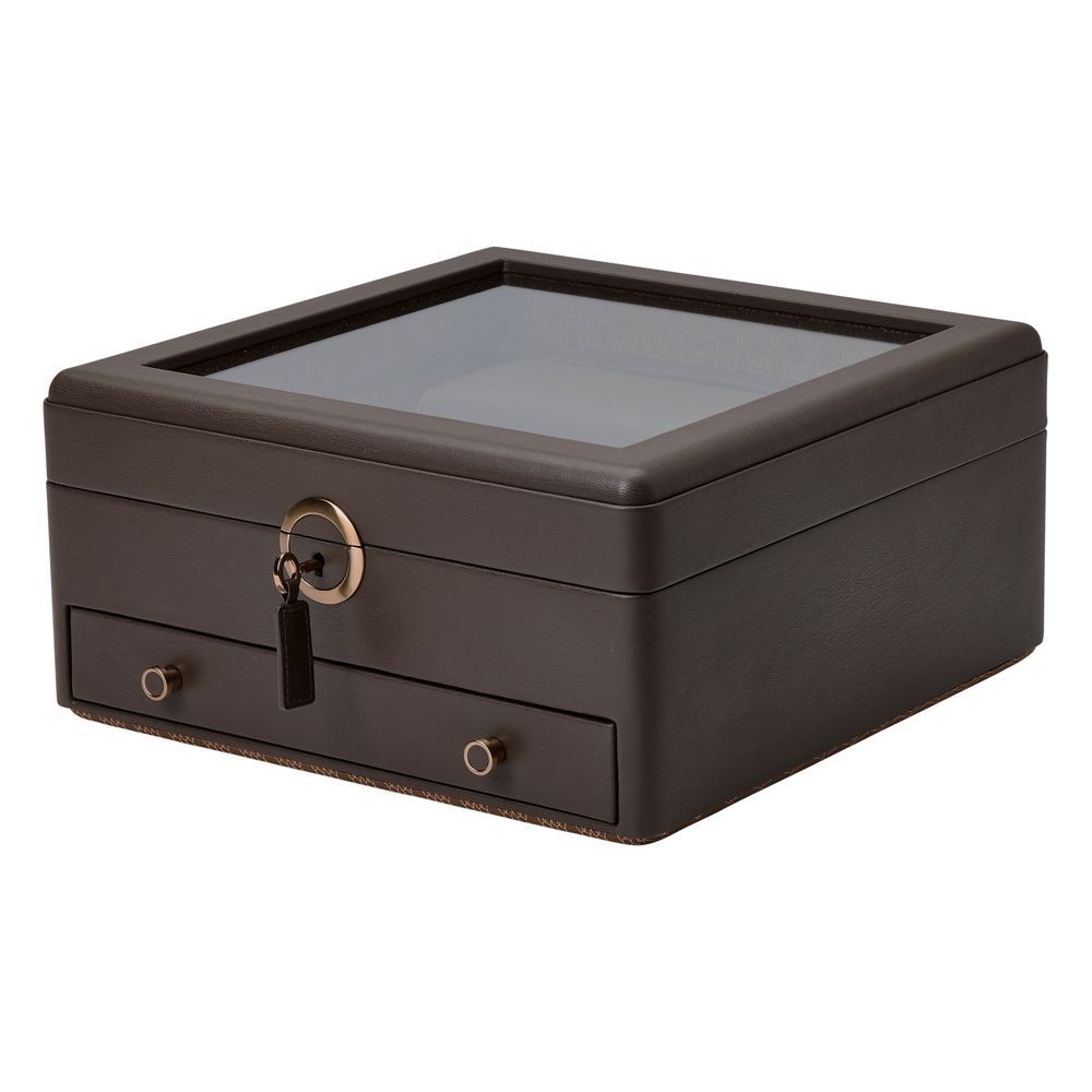 Wolf Earth Watch Stand Box Leder Braun Ref.190706 267 x 264 x 124mm 
